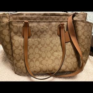 Authentic Coach baby bag or tote bag
